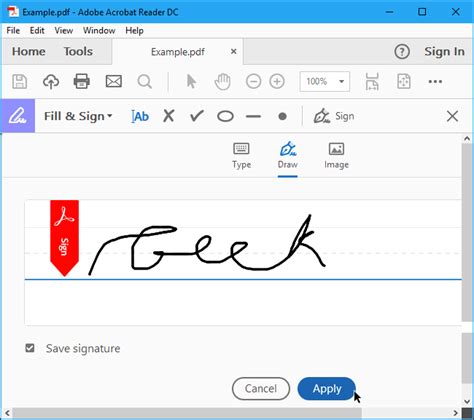 Sign PDF Documents .